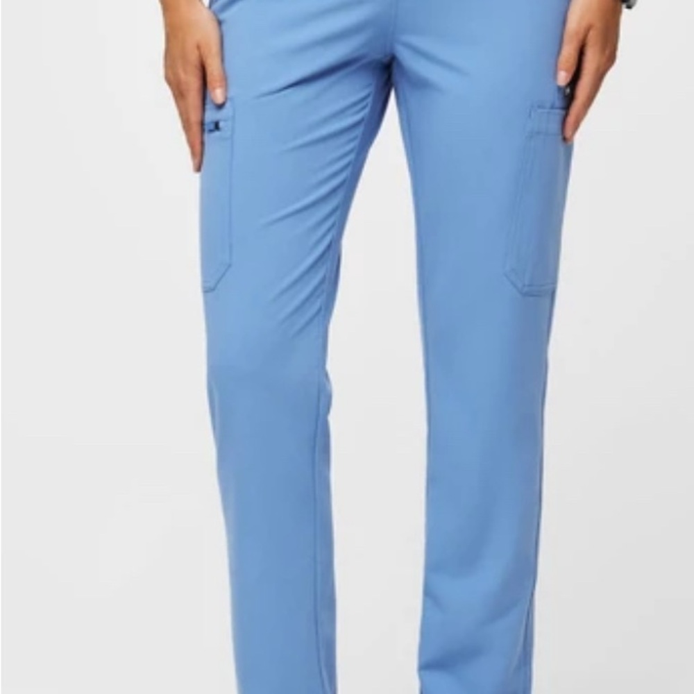 Figs Women's Sky Blue Straight Leg Pants